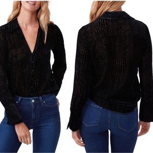 Paige Toscani button front blouse XS